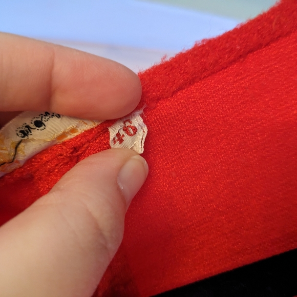 Vintage El Corte Ingles Red Tweed Dress - Picture 3 of 6